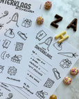 Invulbrief & Aftelkalender Sint