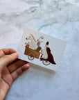 Cadeaukaartje 'Fietsende Sint'