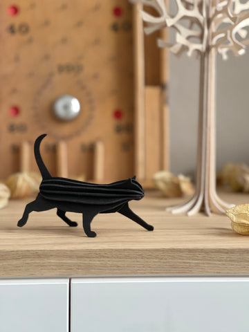 Bouwpakketje | Cat Zwart (12 cm)