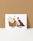 Kaart 'Fietsende Sint'