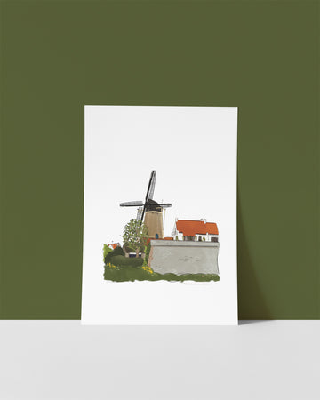 A4 poster 'Molen den Haas - Zierikzee'