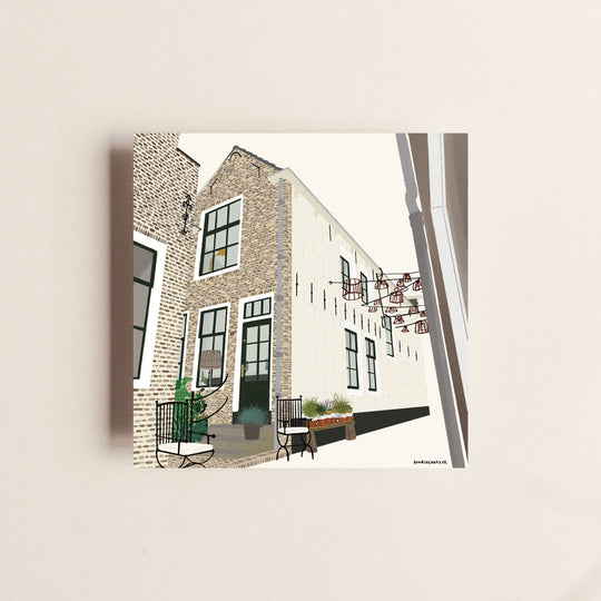 studio caats huisportret van een bed & breakfast in centrum zierikzee