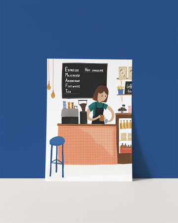 A4 poster 'Barista'