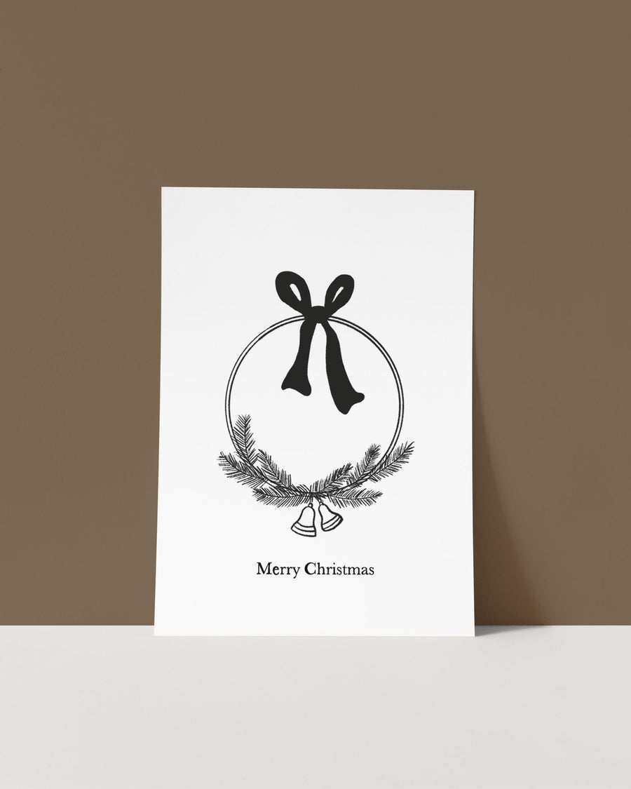 Kerstkaart 'Kerstkrans'