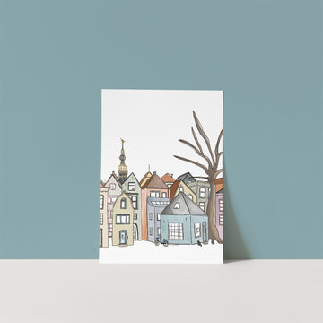 A4 poster Stadsgezicht 'Zierikzee'